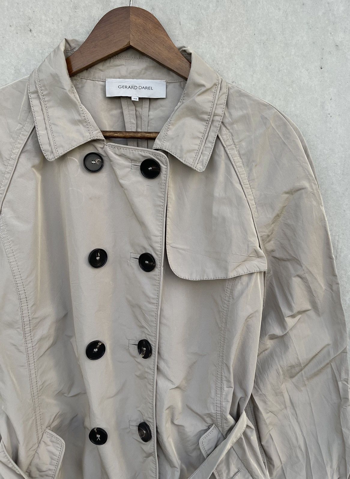 Gerard Darel S/S 2002 GERARD DAREL DOUBLE-BREASTED TRENCH COAT/JACKET Size M / US 6-8 / IT 42-44 - 4 Thumbnail