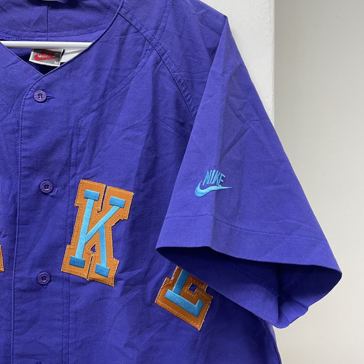Vintage Vintage Nike Baseball Shirt Embroidered Logo Size US L / EU 52-54 / 3 - 4 Thumbnail