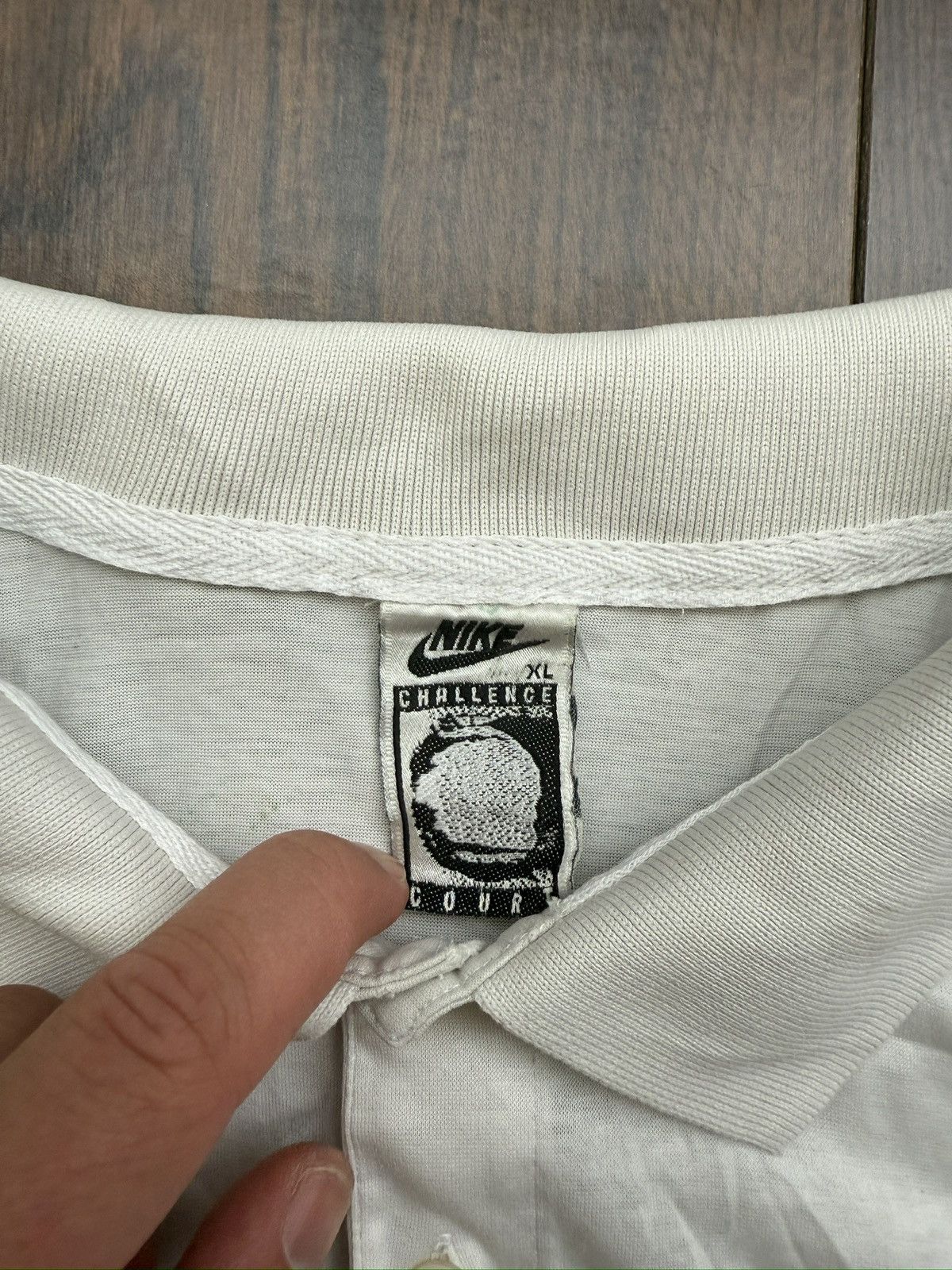 Nike Vintage Nike Challenge Court Polo Shirt Andre Agassi Size US XL / EU 56 / 4 - 4 Thumbnail