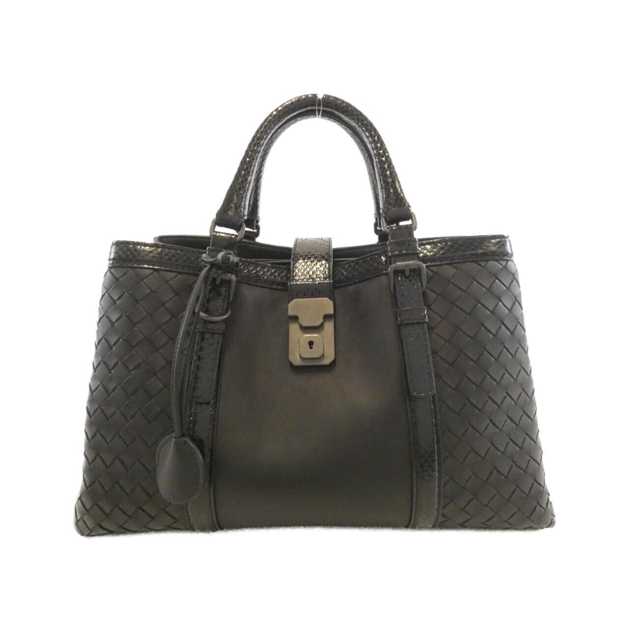 Bottega Veneta Bottega Veneta Bottega Veneta Lambskin Ayers Snake Bag Leather Handbag 389094V00EL DUTY FREE for USA Size ONE SIZE - 1 Thumbnail