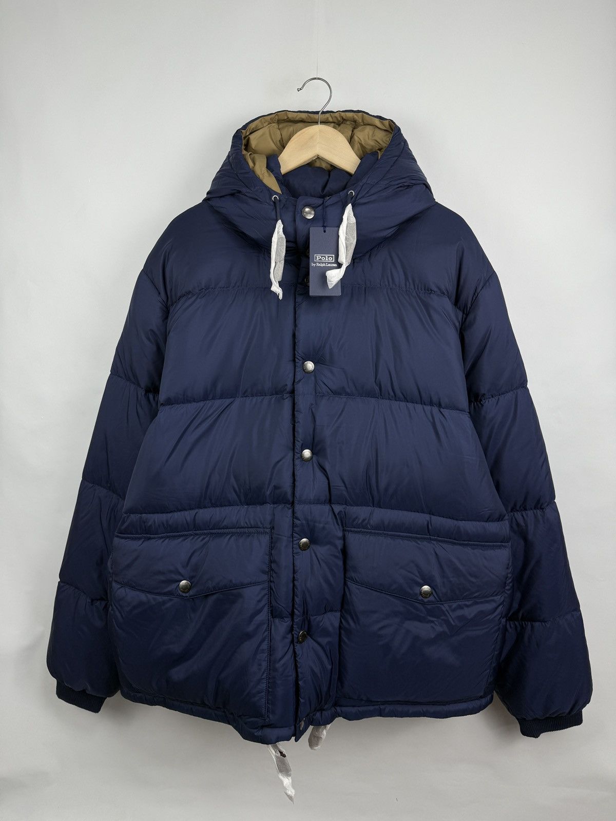 Polo Ralph Lauren 🇺🇸❗️NEW Ralph Lauren Hooded Down Puffer OWR 8/15 NAVY RAINER J Size US XXL / EU 58 / 5 - 4 Thumbnail