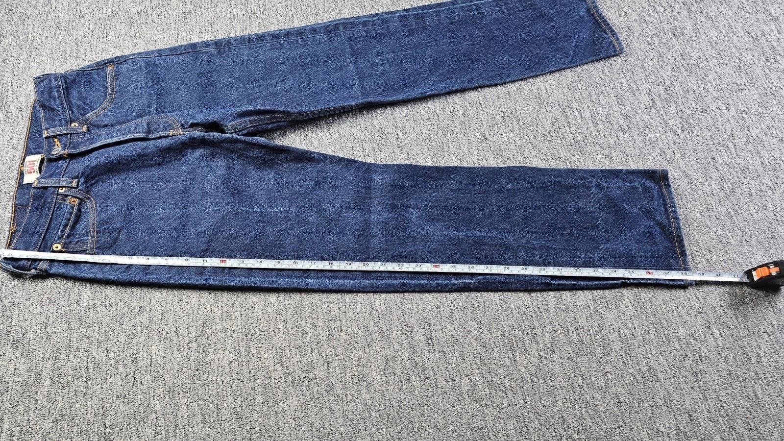 Levi's Levi's 501 Original Fit Dark Wash Jeans W28 L32 Button Fly Size US 28 / EU 44 - 12 Thumbnail