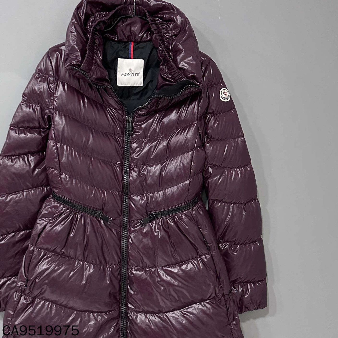 Moncler Moncler wine red waisted long down coat size 1 Size S / US 4 / IT 40 - 2 Thumbnail