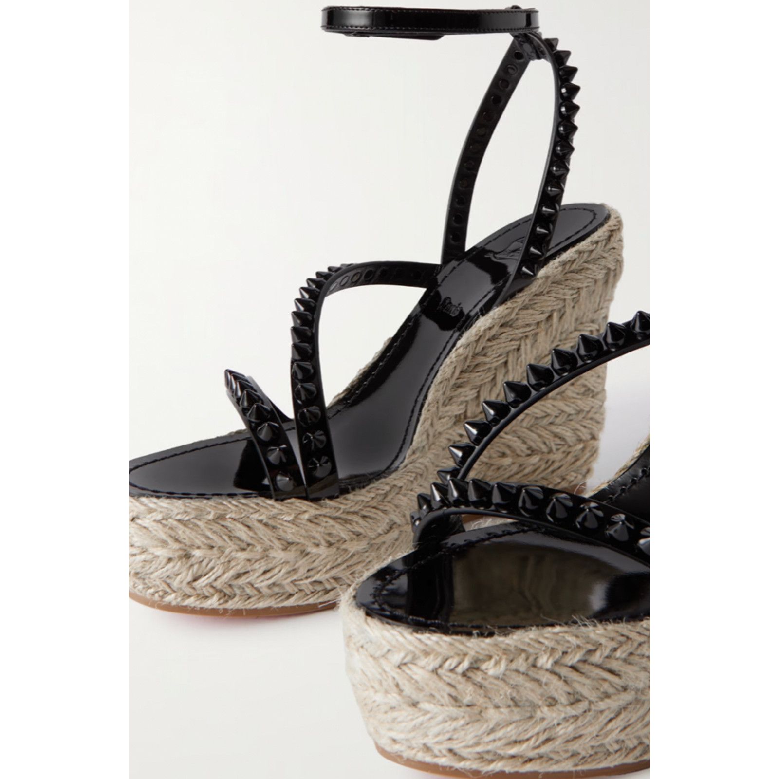 Christian Louboutin Mafaldina Zeppa 120 Black Platform Wedge Sandal Heel Pump 38 Size US 8 / IT 38 - 5 Thumbnail