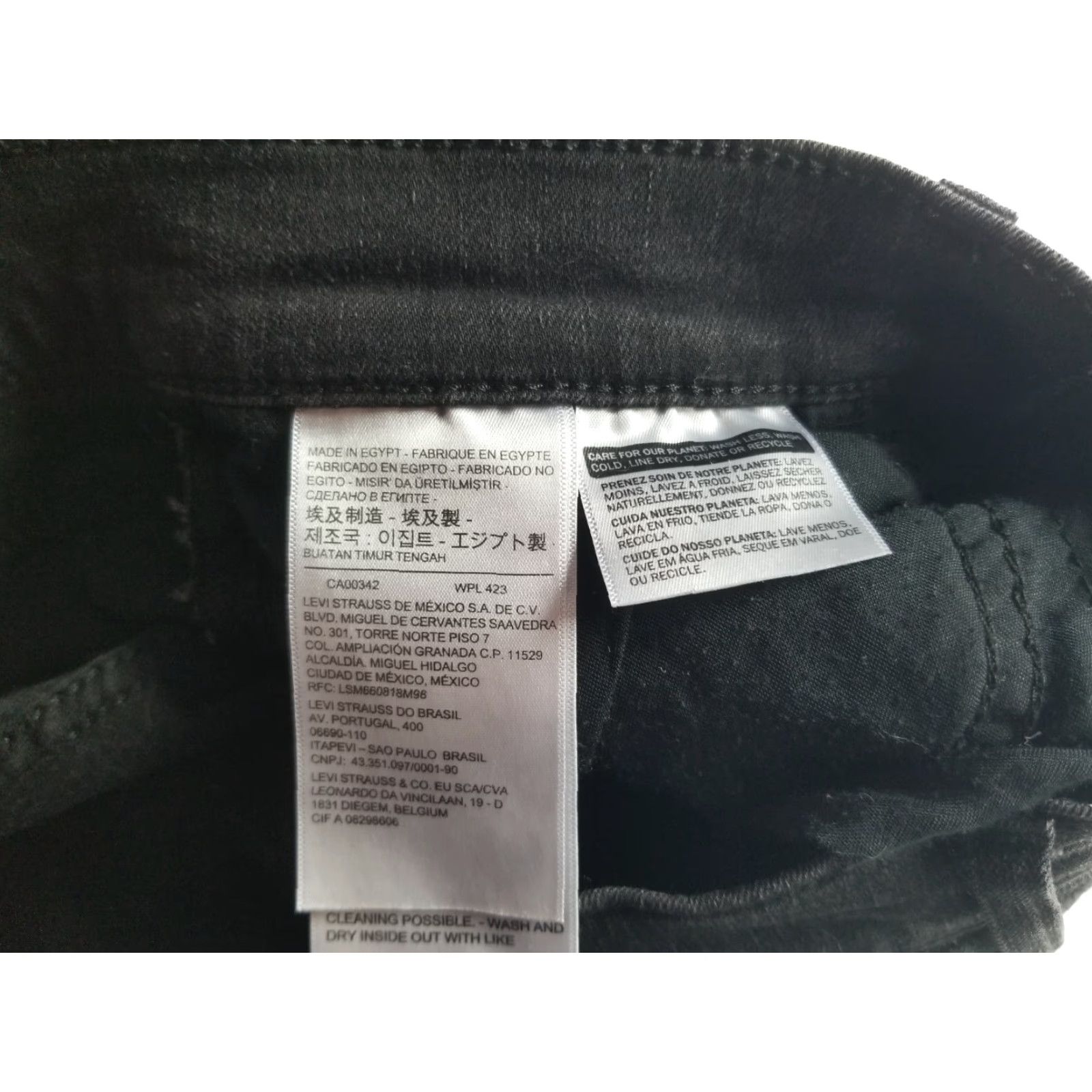 Levi's Levi's Jeans Womens 31 Black 720 High Rise Skinny Denim Dark Black 5-Pocket Modern Womens Jeans Size 24" / US 00 / IT 34 - 7 Thumbnail
