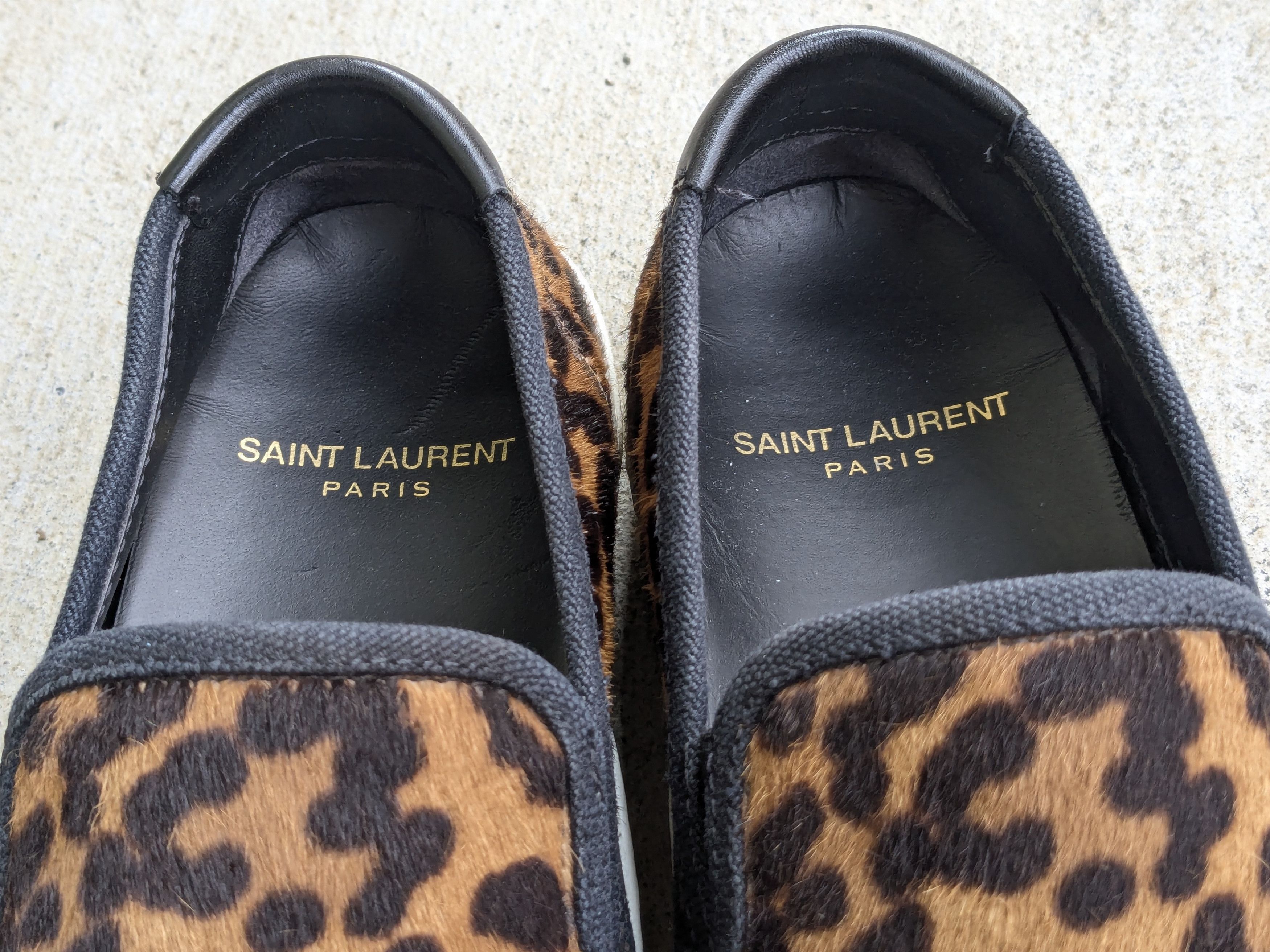 Saint Laurent Paris Saint Laurent Sneakers Cheetah Pony Hair Slip On 5.5 35.5 Size US 5.5 / IT 35.5 - 3 Thumbnail