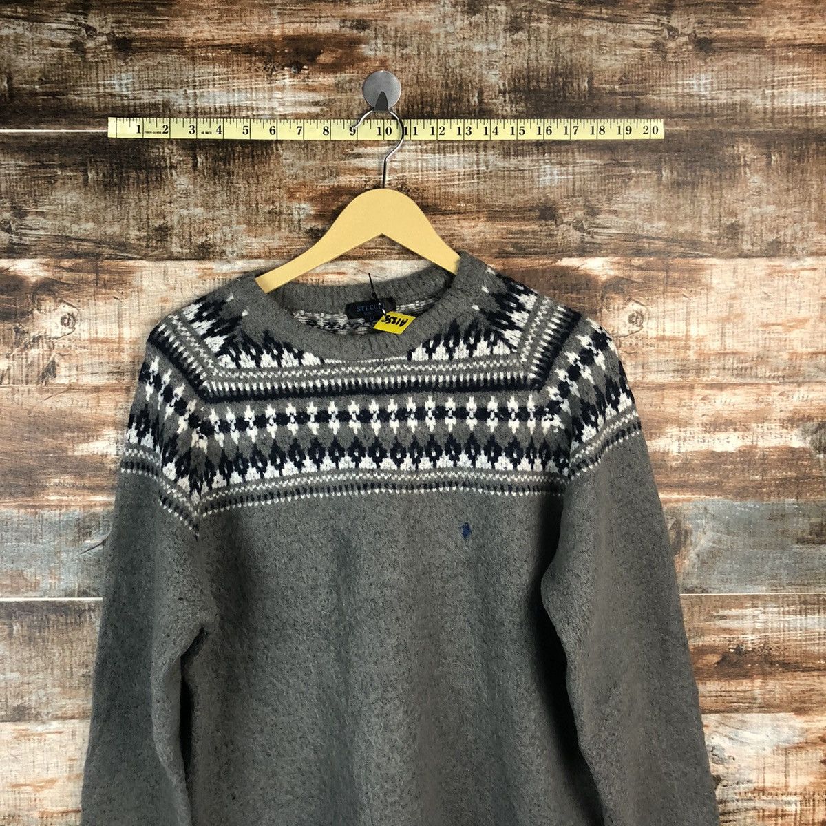 Japanese Brand Steccel Grey vintage Knitwear #A1855 Size M / US 6-8 / IT 42-44 - 2 Thumbnail
