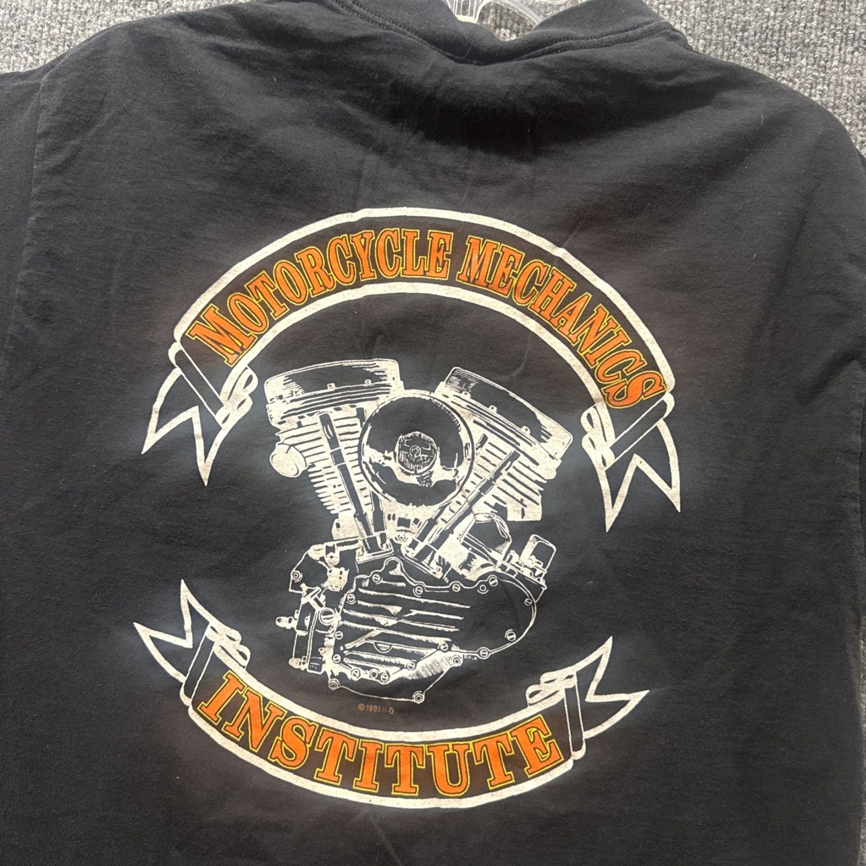 Harley Davidson VINTAGE Harley-Davidson Motorcycle Mechanics Institute Black T-Shirt Men’s L Mens Black 90s Size US L / EU 52-54 / 3 - 2 Thumbnail