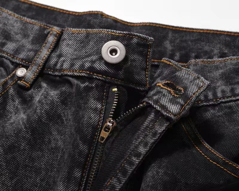Japanese Brand × Jean Feet Detachable Embroidery Washed Jean Size US 31 - 4 Thumbnail