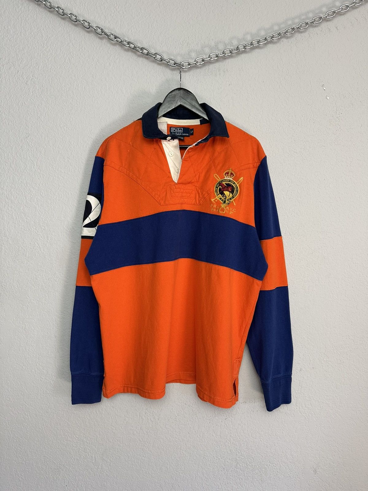 Ralph Lauren Vintage Polo Ralph Lauren Rugby Polo Long Sleeve RRL Size US L / EU 52-54 / 3 - 1 Thumbnail