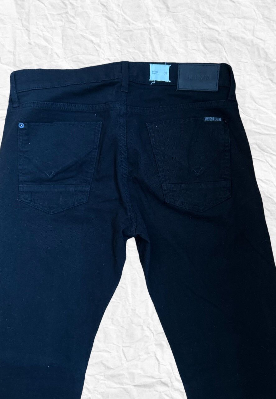 Hudson Hudson Byron Slim Straight Black Jeans Size US 31 - 6 Thumbnail
