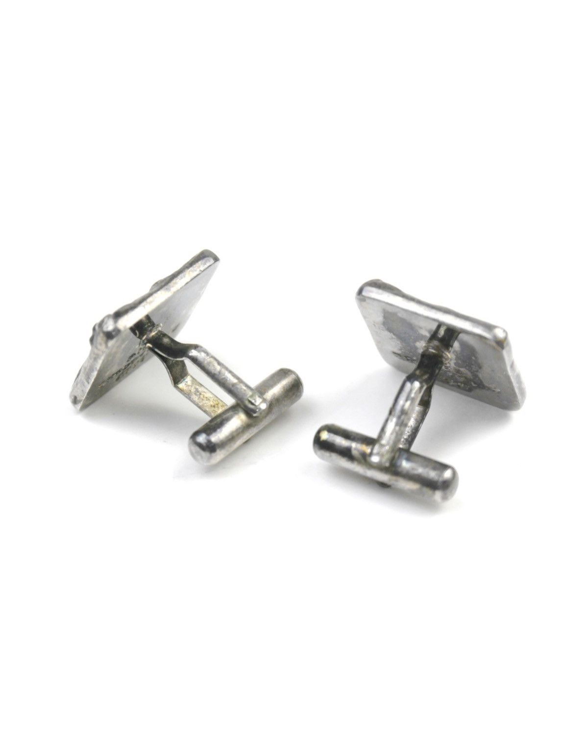 Vintage 1990S THE 18TH FASHION DESIGN HIROSHIMA SILVER CUFFLINKS Size ONE SIZE - 4 Thumbnail