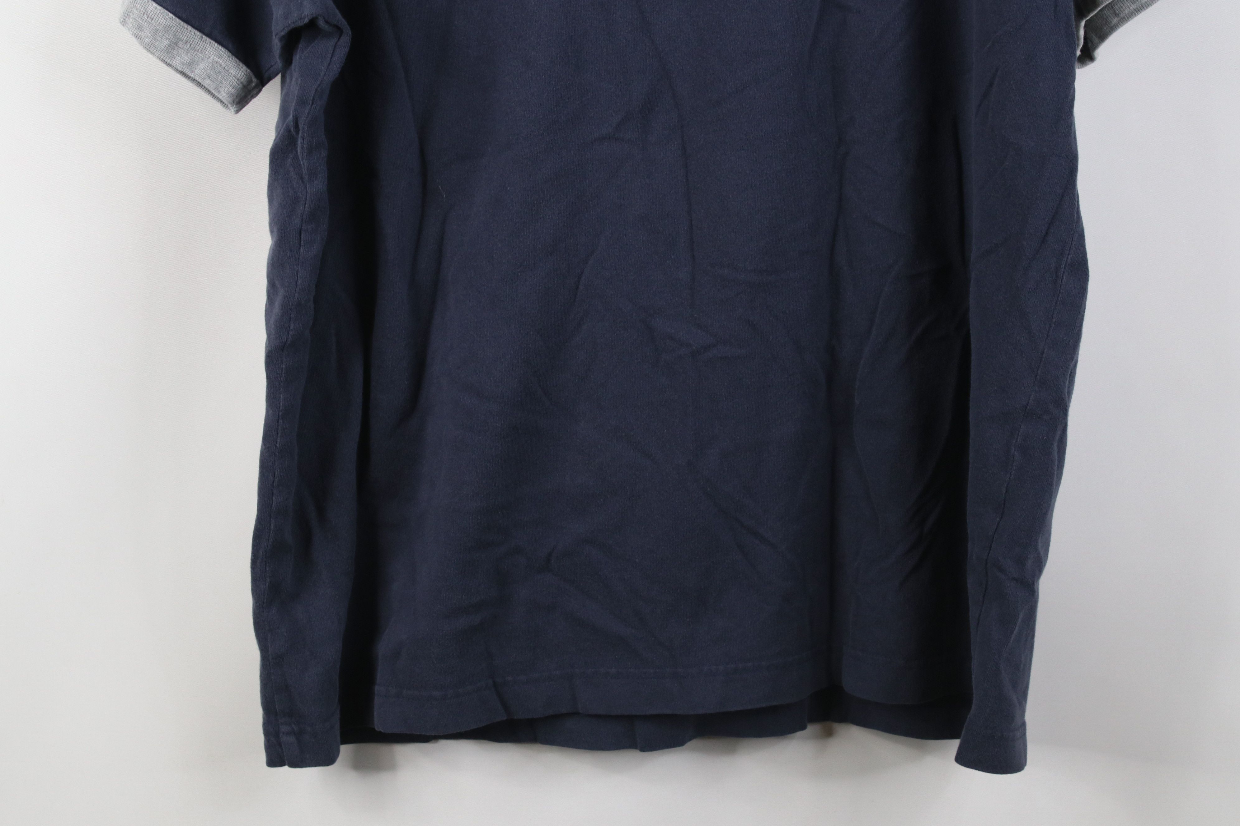 Gap Vintage 90s Y2K Gap Blank Short Sleeve Ringer T-Shirt Blue Size US M / EU 48-50 / 2 - 10 Thumbnail