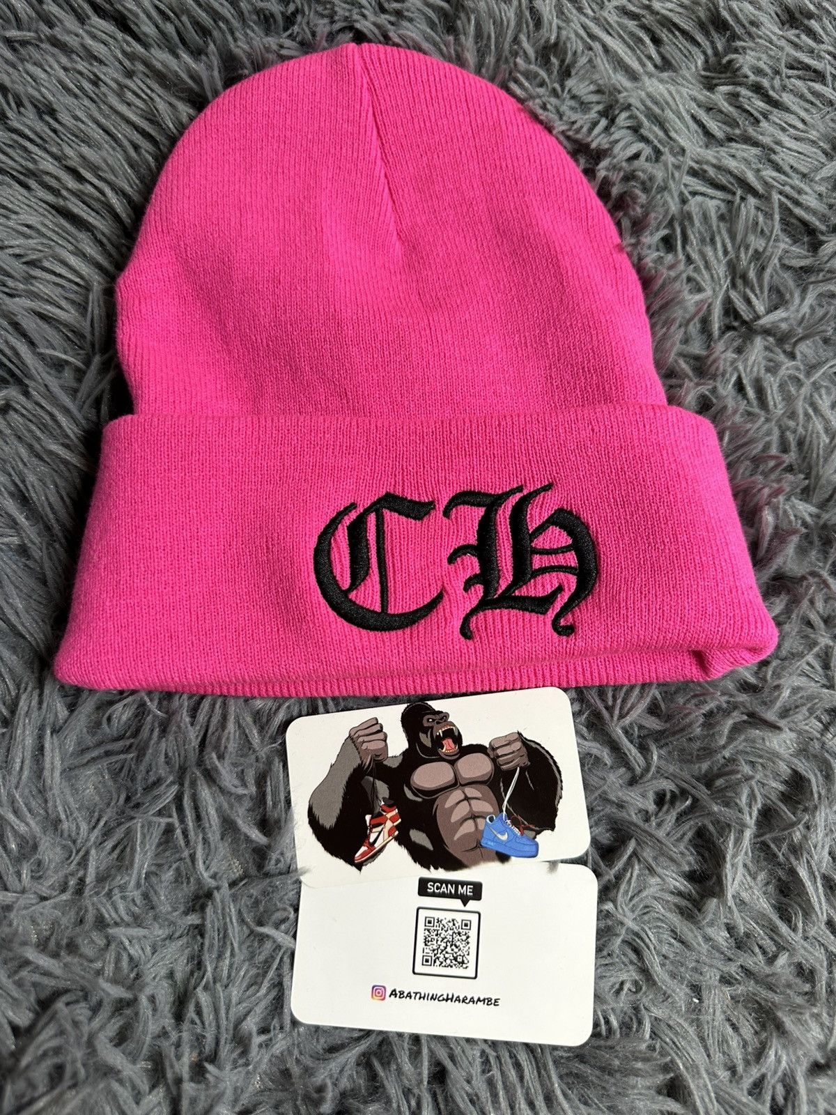 Chrome Hearts Chrome Hearts Plus Cross Beanie Black Size ONE SIZE - 2 Thumbnail