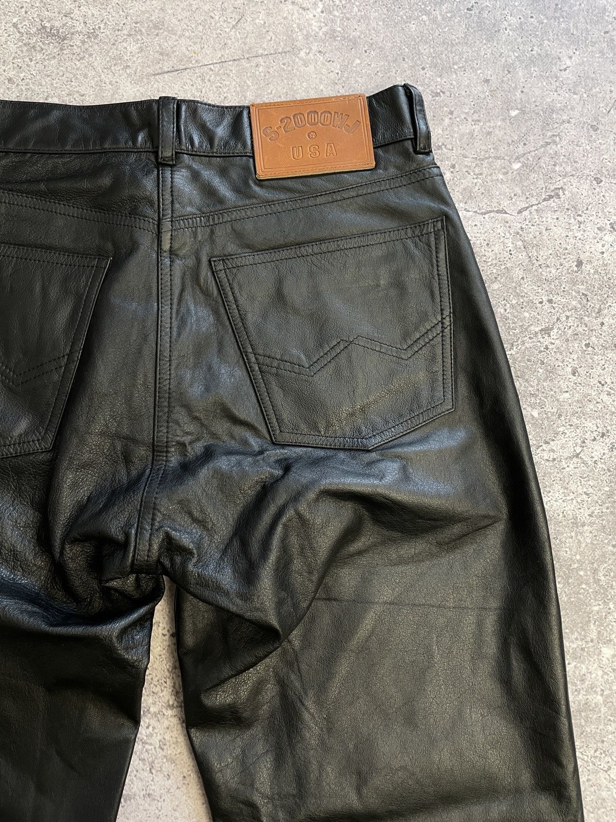 Leather × Vintage Vintage IXS Leather Pants Black Riding Y2K Archival Size US 31 - 13 Thumbnail