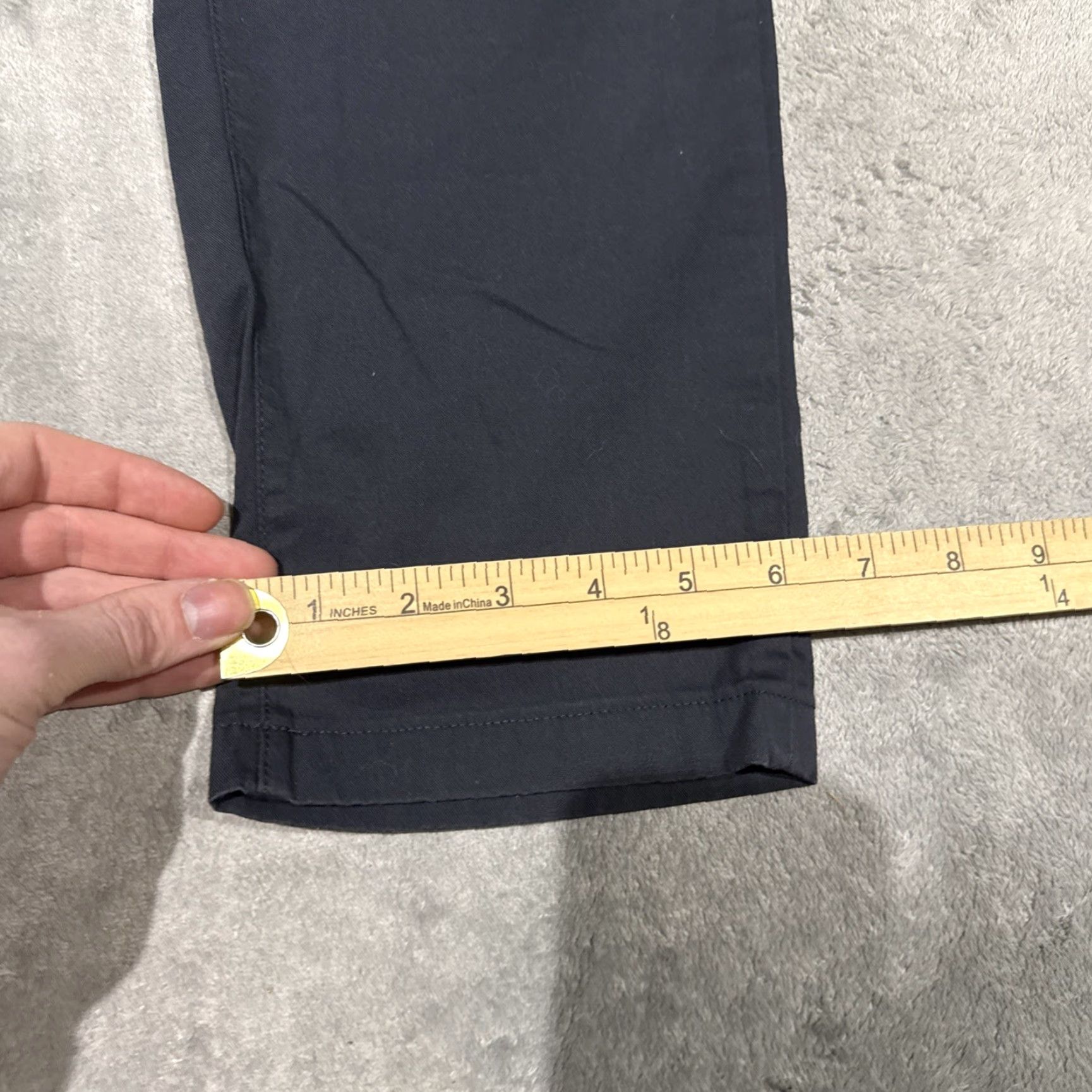 Vintage Bird Dogs Pants Men Navy Blue Chino Lined Stretch Pockets Regular 32x30 Flat Front Tapered Zipper Button Size US 31 - 6 Thumbnail