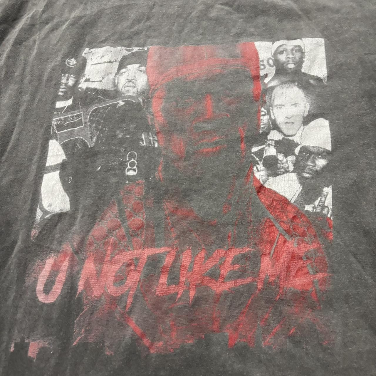 Japanese Brand × Vintage Crazy Vintage Y2K/2000s Faded Rapper Hip Hop Streetwear Graphic Tee! Size US XL / EU 56 / 4 - 3 Thumbnail