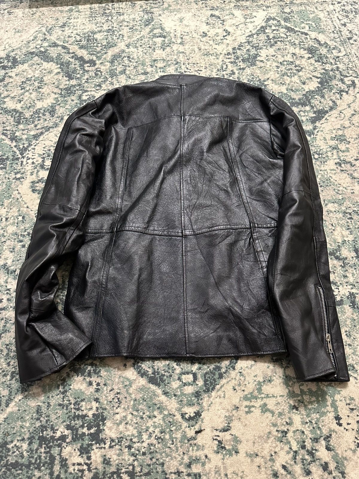 Genuine Leather Vintage Japanese Brand Genuine Leather Zipper Jacket Size US M / EU 48-50 / 2 - 19 Thumbnail