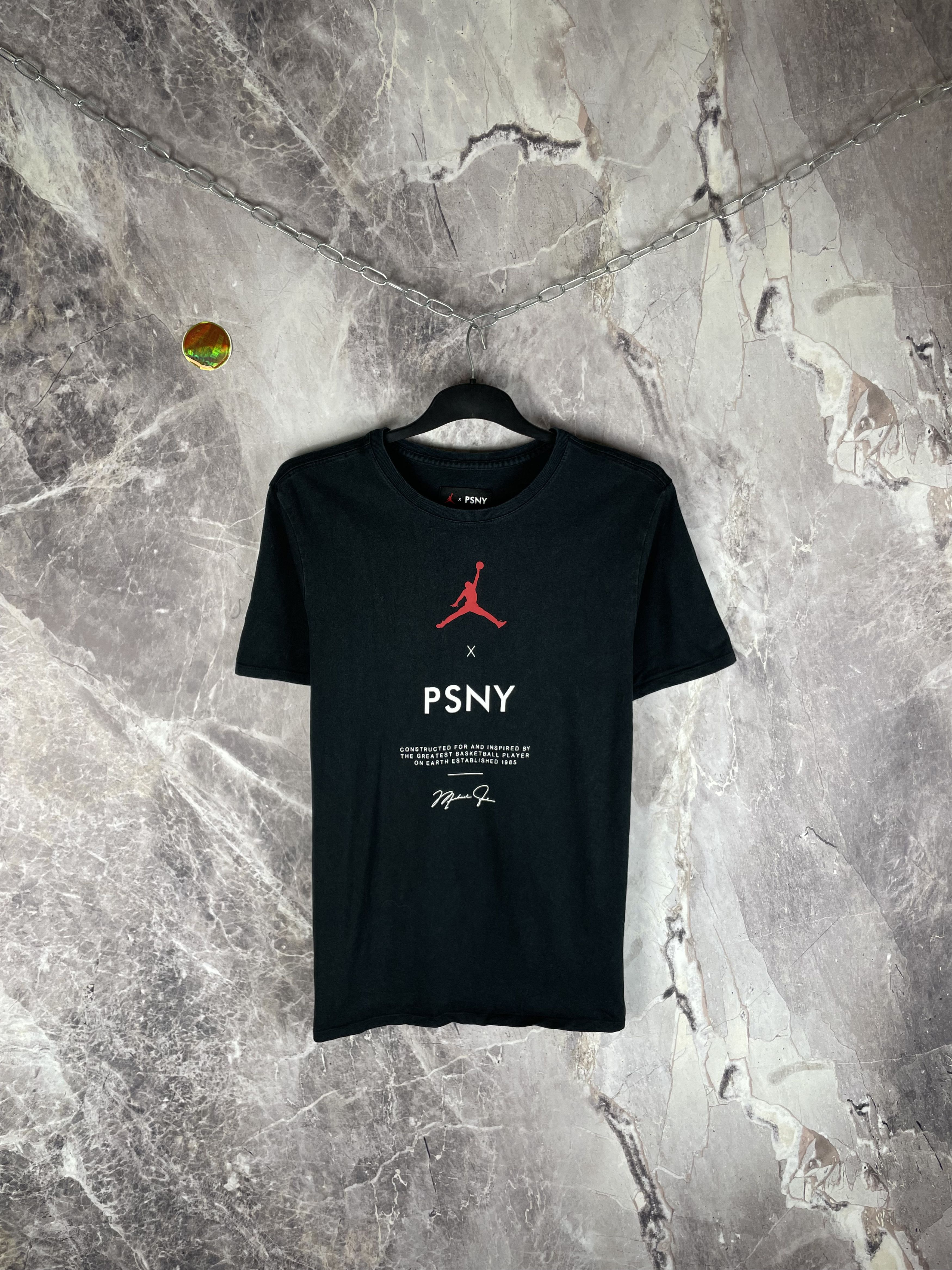 Jordan Brand Nike Jordan X PSNY SS Tee Black Size US L / EU 52-54 / 3 - 1 Thumbnail