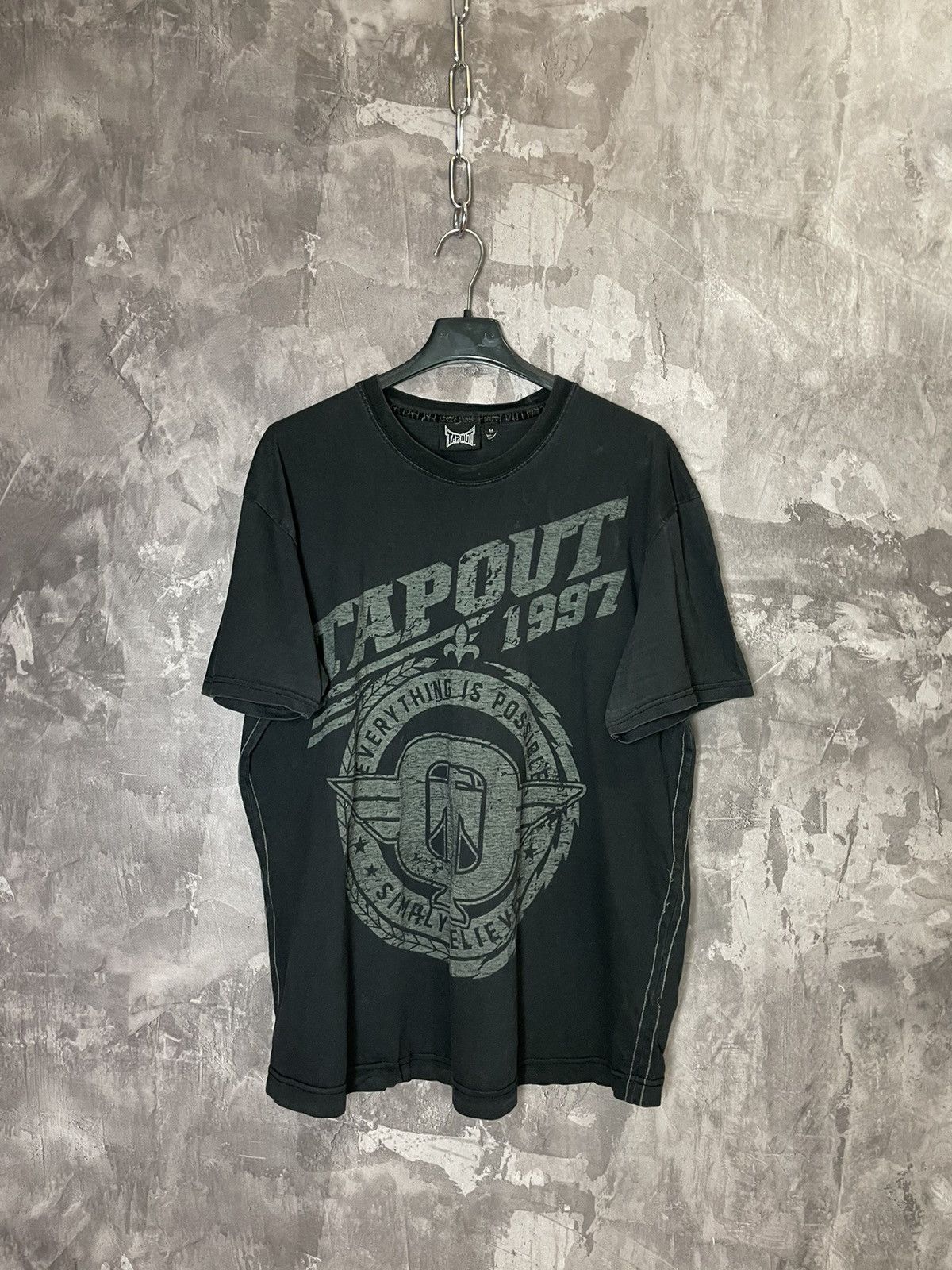 Affliction × Tapout × Vintage CRAZY Vintage Y2K Affliction UFC Style Tapout T-Shirt Tee Size US M / EU 48-50 / 2 - 1 Thumbnail
