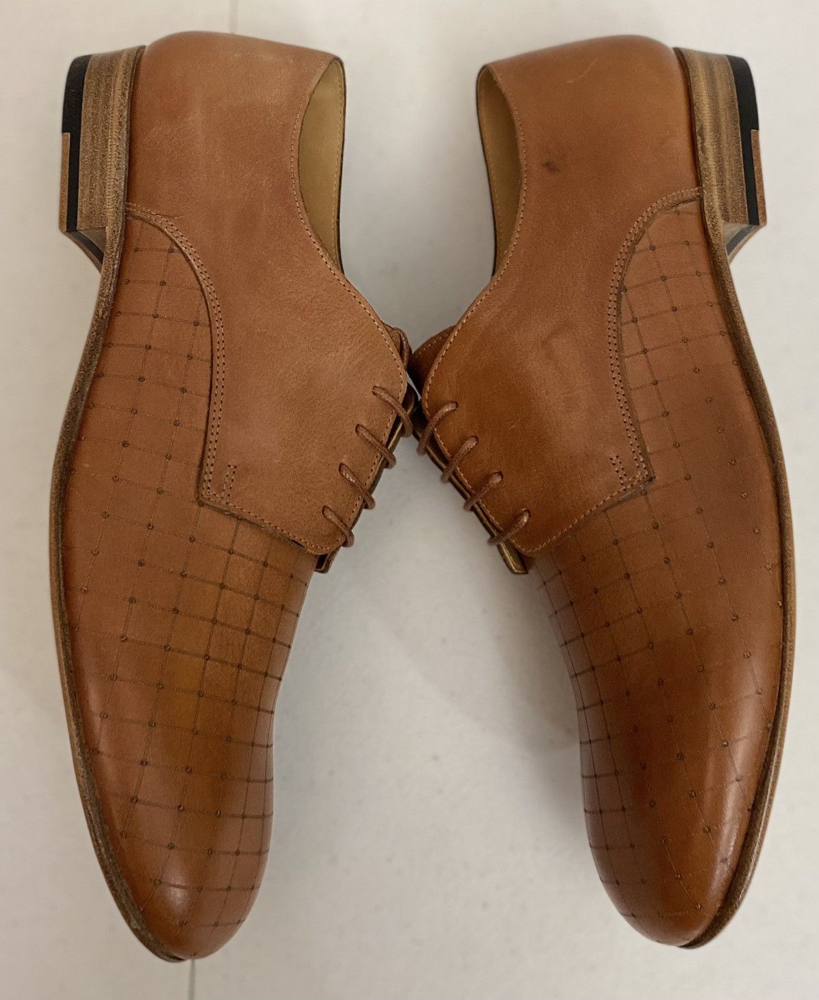 Maison Margiela Maison Margiela 22 🇮🇹 Brown veg tan laser matrix derby 8 New Size US 8 / EU 41 - 6 Thumbnail