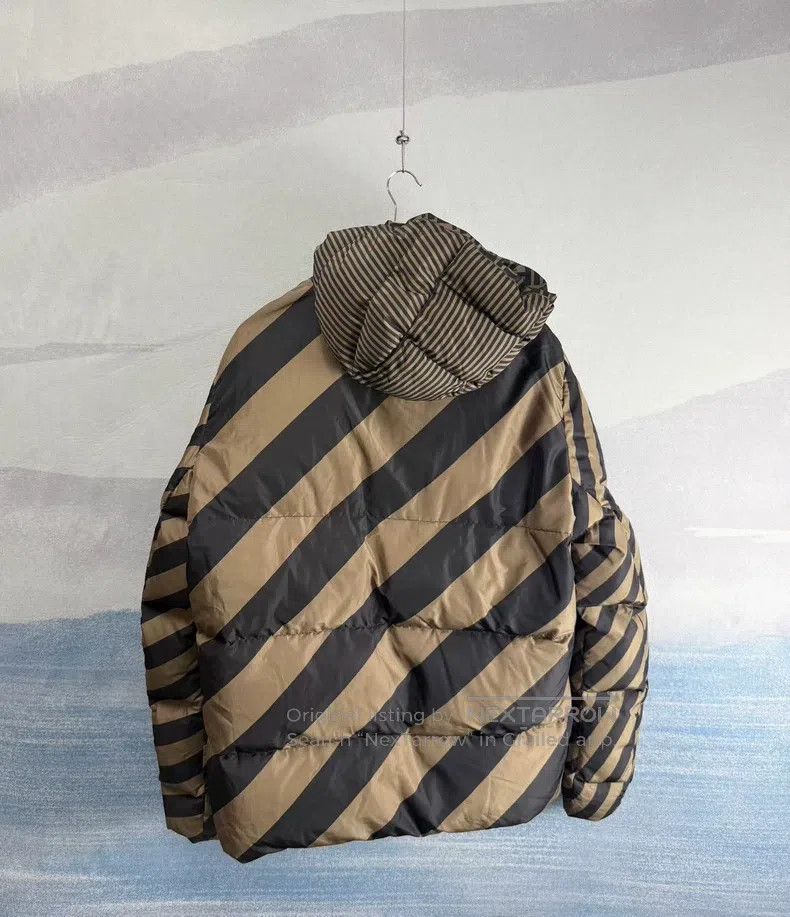 Fendi Fendi Brown Full Print Double-Sided Hooded Puffer Jacket Size US L / EU 52-54 / 3 - 6 Thumbnail