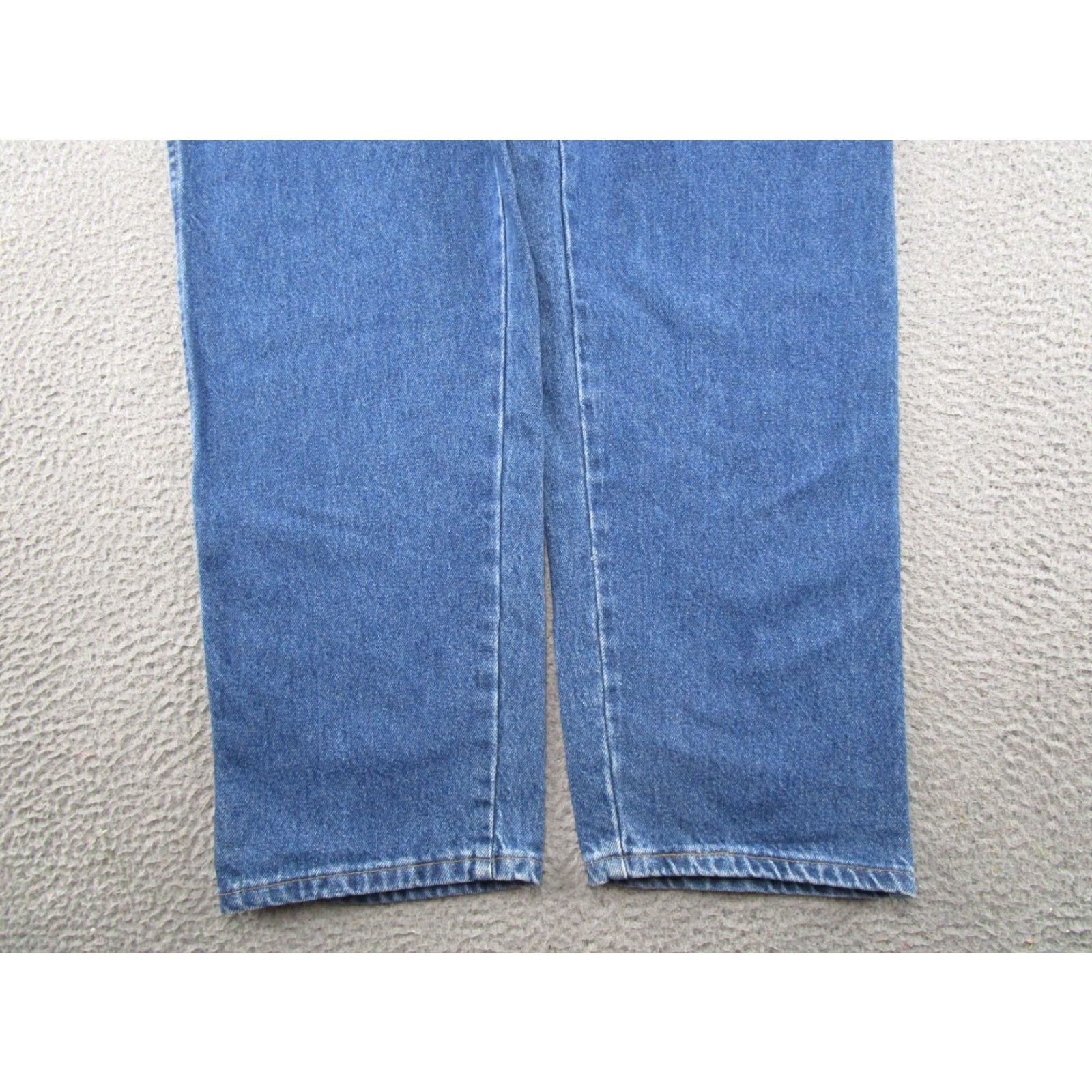 Wrangler VINTAGE Wrangler Jeans 44x30 USA 80s Band Biker Cars City College Cowboy Grunge Hip Hop Leather Logo 5-Pocket Straight Fit Medium Blue Size US 44 / EU 60 - 6 Thumbnail