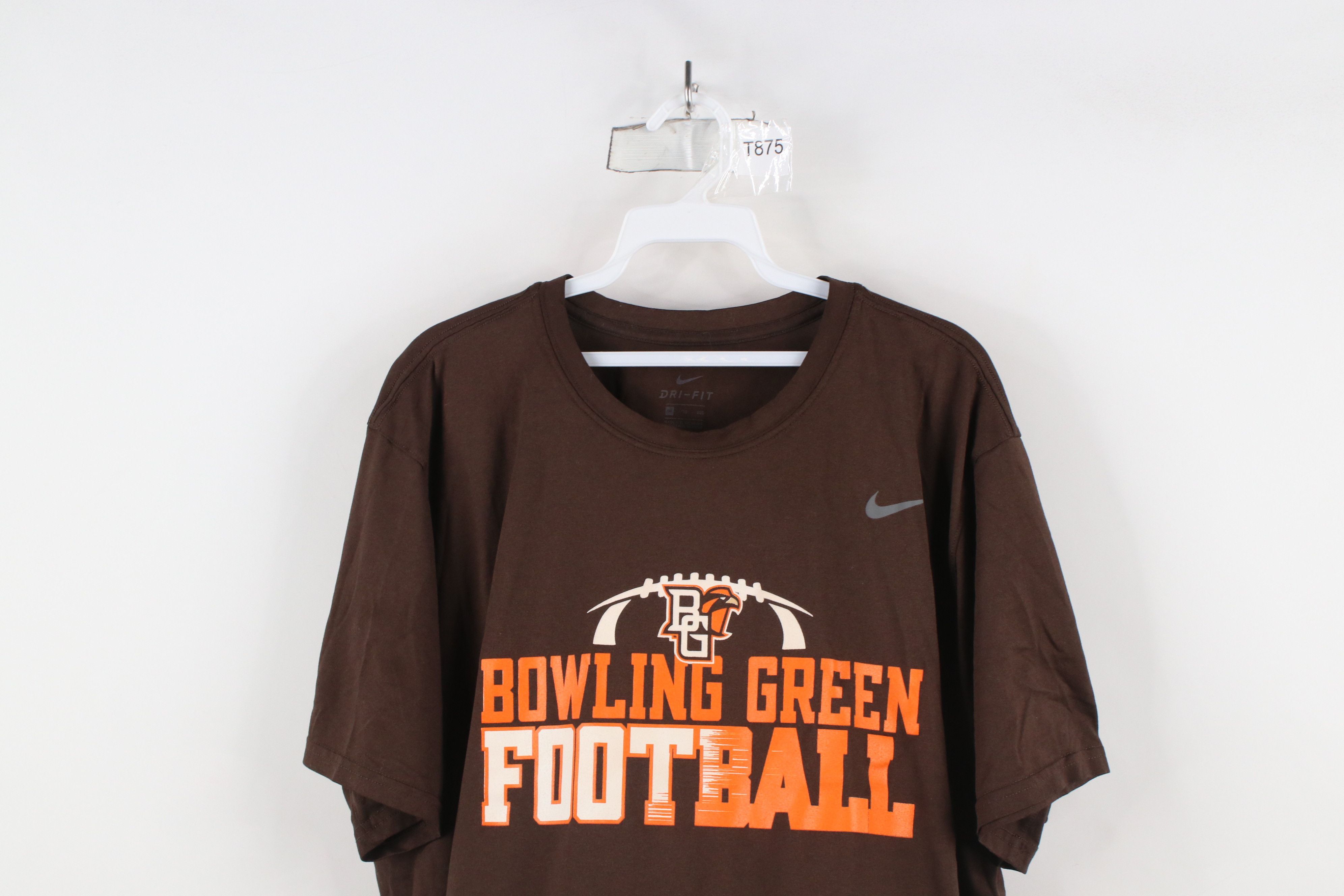 Nike × Vintage Nike Bowling Green State University Football T-Shirt Brown Size US XXL / EU 58 / 5 - 2 Thumbnail
