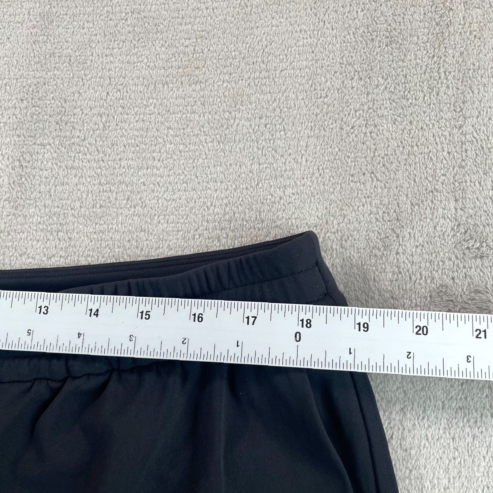 Lululemon VINTAGE Lululemon Luxtreme Mid-Rise Straight-Leg Trouser Women XL Black Wicking NWOT Size 40" / US 18 - 7 Thumbnail