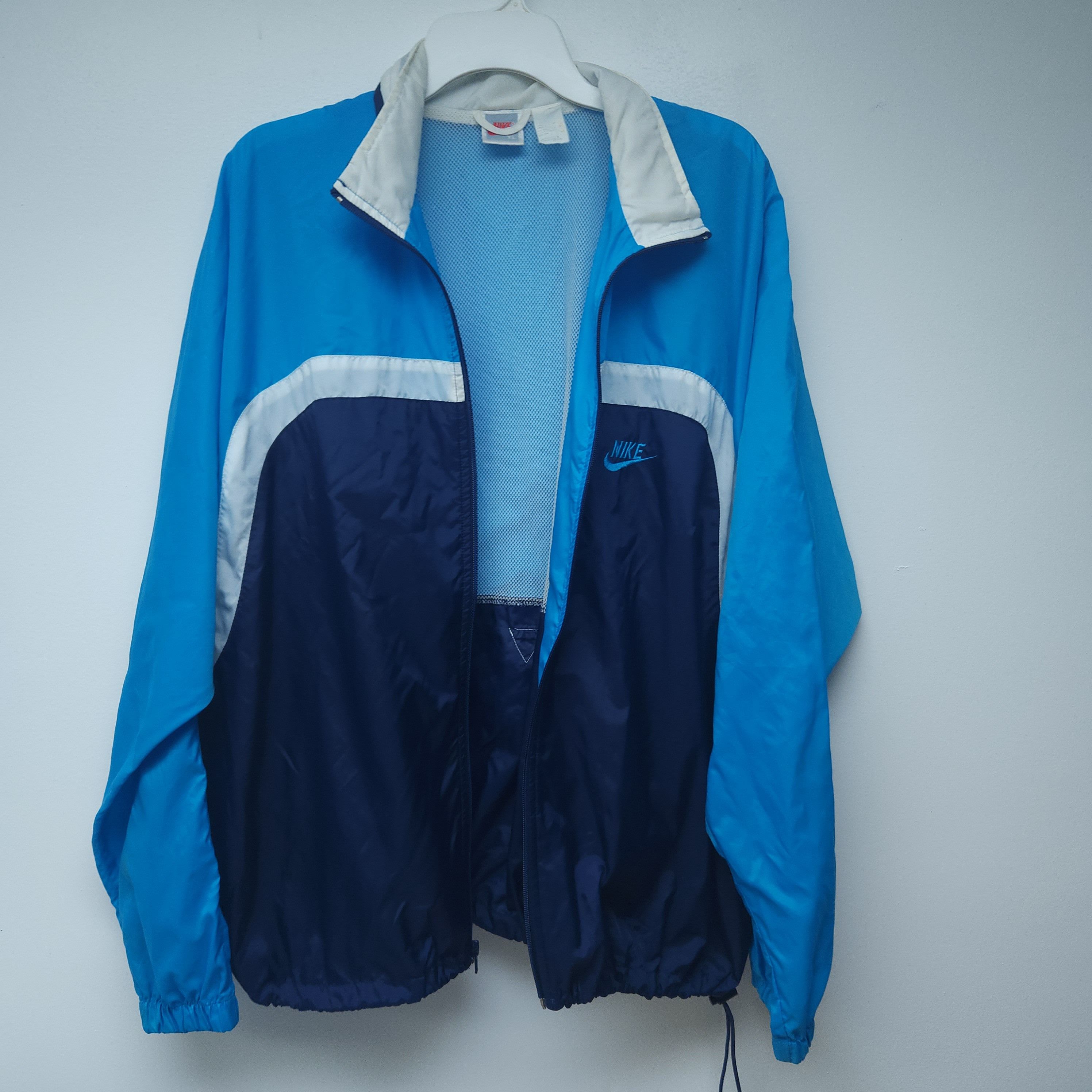 Nike × Vintage Vintage Nike Late 80s-Early 90s Windbreaker Gray Tag Size US XL / EU 56 / 4 - 5 Thumbnail
