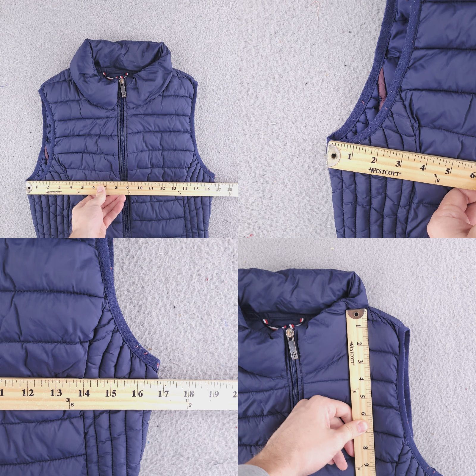 Tommy Hilfiger Tommy Hilfiger Puffer Vest Womens Small Blue Navy Sleeveless Packable Size S / US 4 / IT 40 - 8 Thumbnail