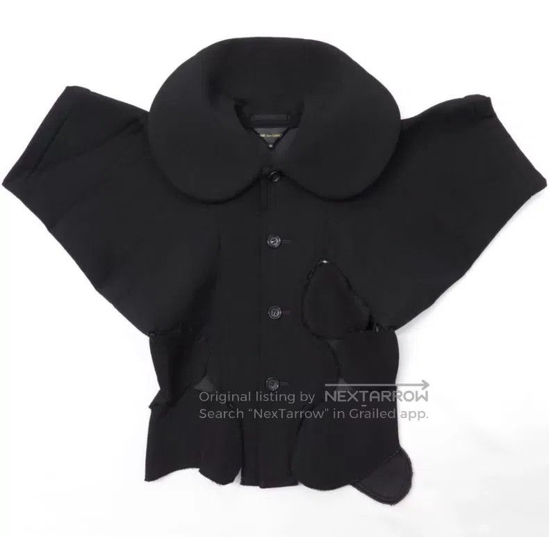 Comme des Garcons Comme des Garcons Large Round Neck Wool Coat Size M / US 6-8 / IT 42-44 - 5 Thumbnail