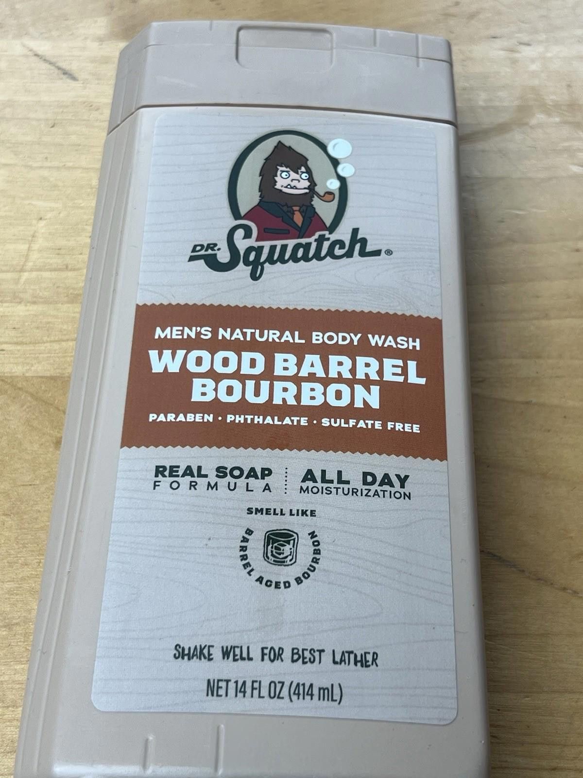 Other Dr. Squatch Men's Body Wash Wood Barrel Bourbon 14 oz Soap Size ONE SIZE - 4 Thumbnail