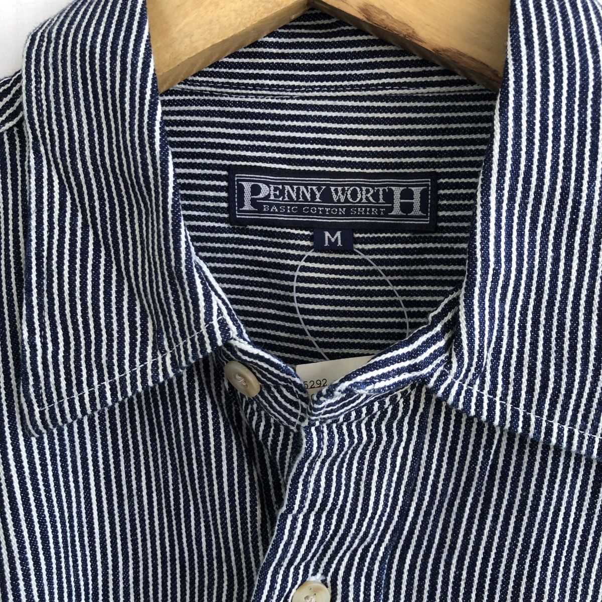 Japanese Brand × Vintage PENNY WORTH HICKORY SHIRT Size US L / EU 52-54 / 3 - 3 Thumbnail