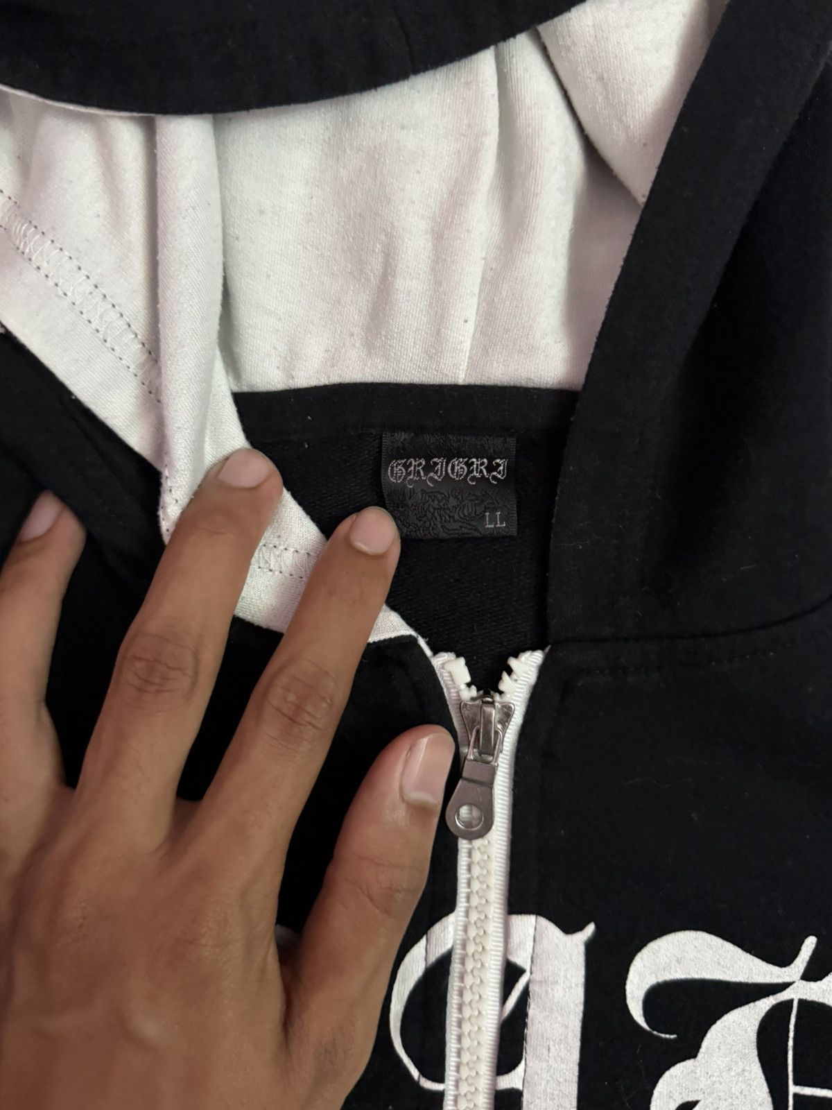 If Six Was Nine 2000s Archival Craft Devine Retribution Zip Up Hoodie Size US L / EU 52-54 / 3 - 5 Thumbnail