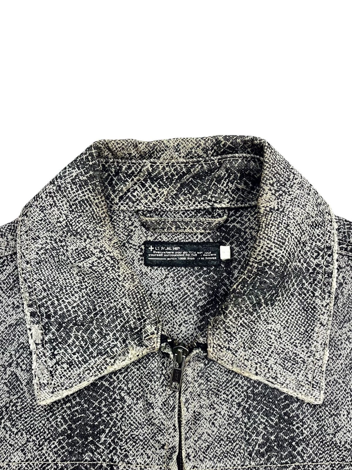 1990s L7 Real Hip - Cyber Reptilian Denim Jacket