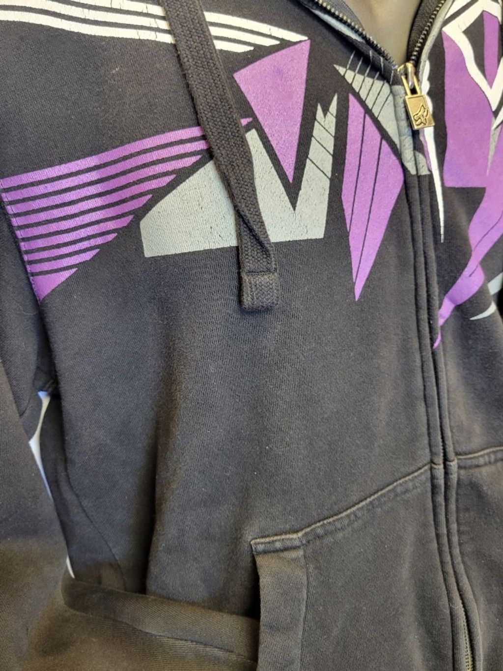 Fox Racing Vintage Men's Y2K Fox Racing full zip up hoodie size M Size US M / EU 48-50 / 2 - 3 Thumbnail