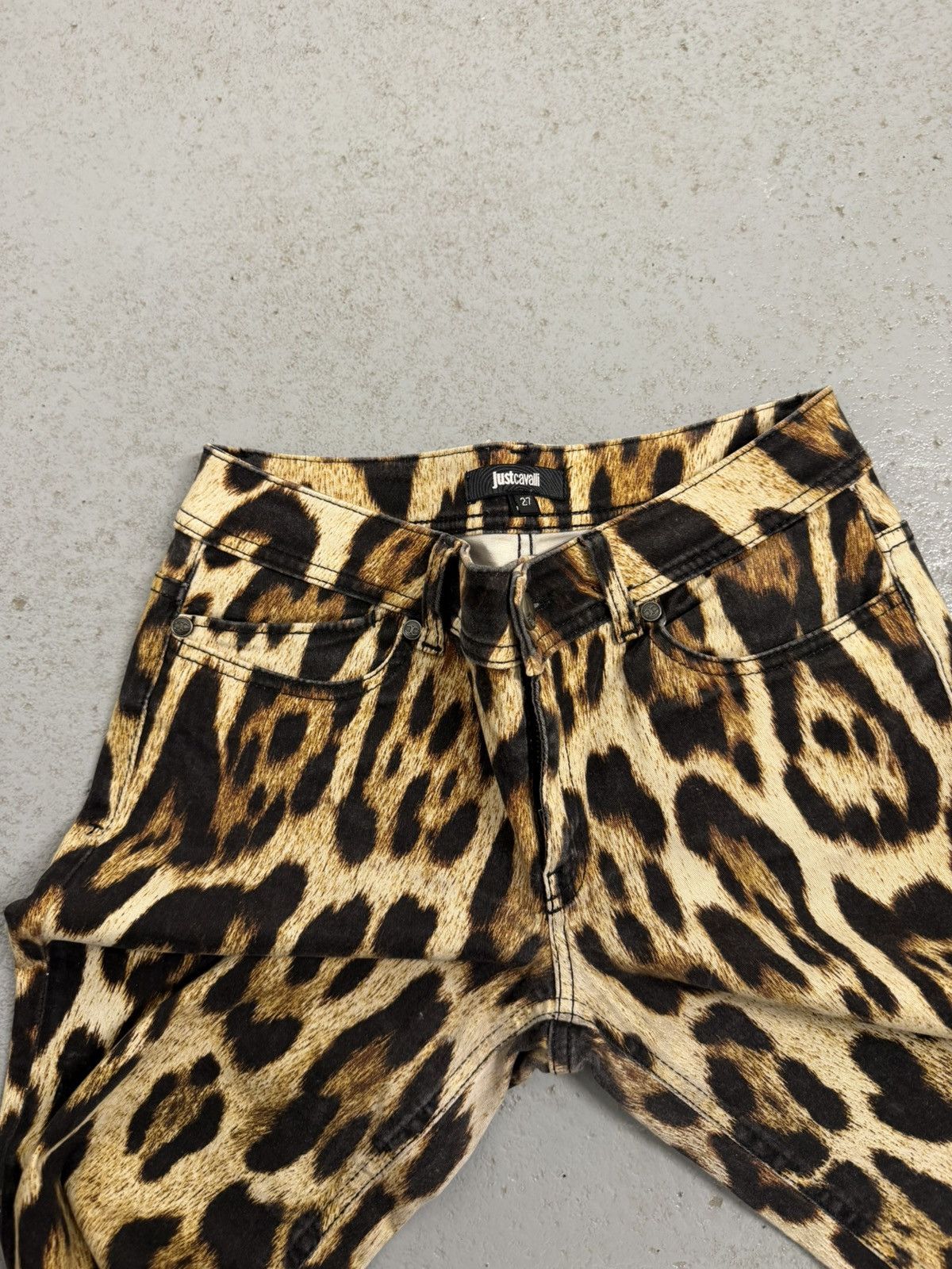 Just Cavalli Just Cavalli Leopard Overprinted Jeans Size 27" / US 4 / IT 40 - 5 Thumbnail