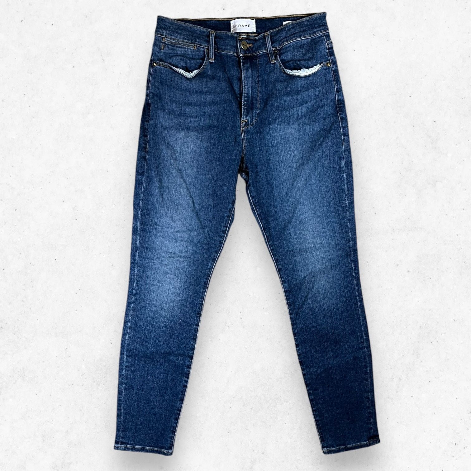 FRAME Le High Skinny Crop Jeans Women's 29 Stretch