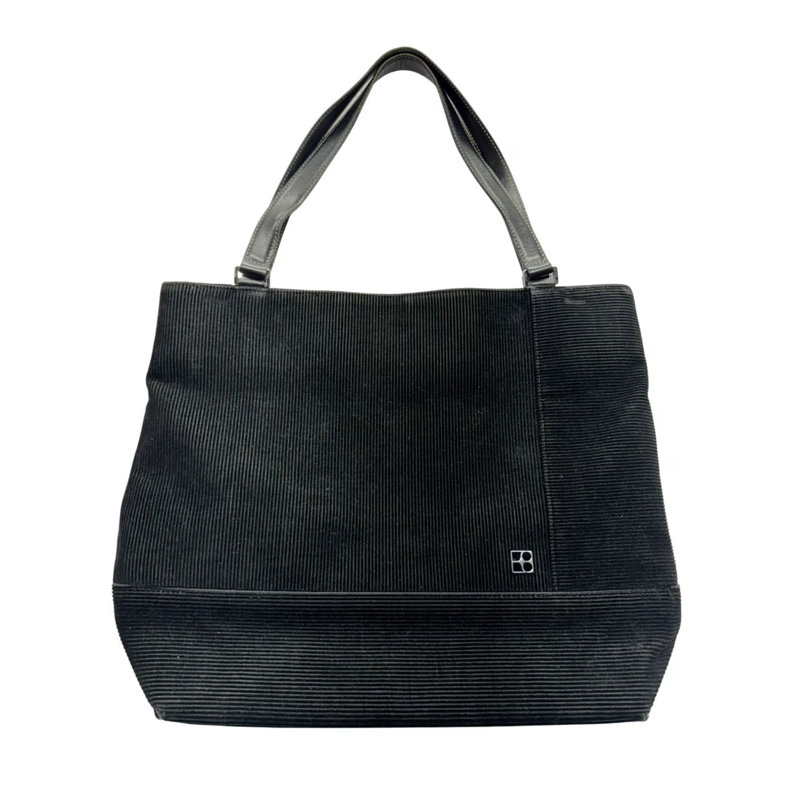 Vintage VINTAGE Kate Spade Corduroy Purse Shoulder Bag Women Black Corduroy Leather Accent, Kate Spade Purse, Pre-Owned Good, 5124 Size ONE SIZE - 2 Thumbnail