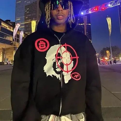 VIBE Goth Grune Loose Hoded Scope Girl Jacket Size US L / EU 52-54 / 3 - 2 Thumbnail