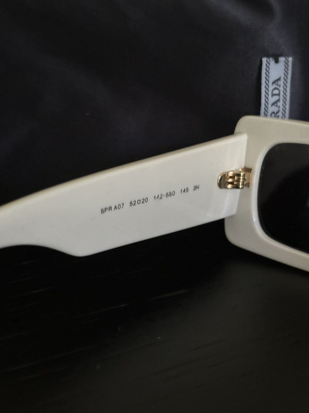 Prada PRADA WHITE DISCO SUNGLASSES Size ONE SIZE - 10 Thumbnail