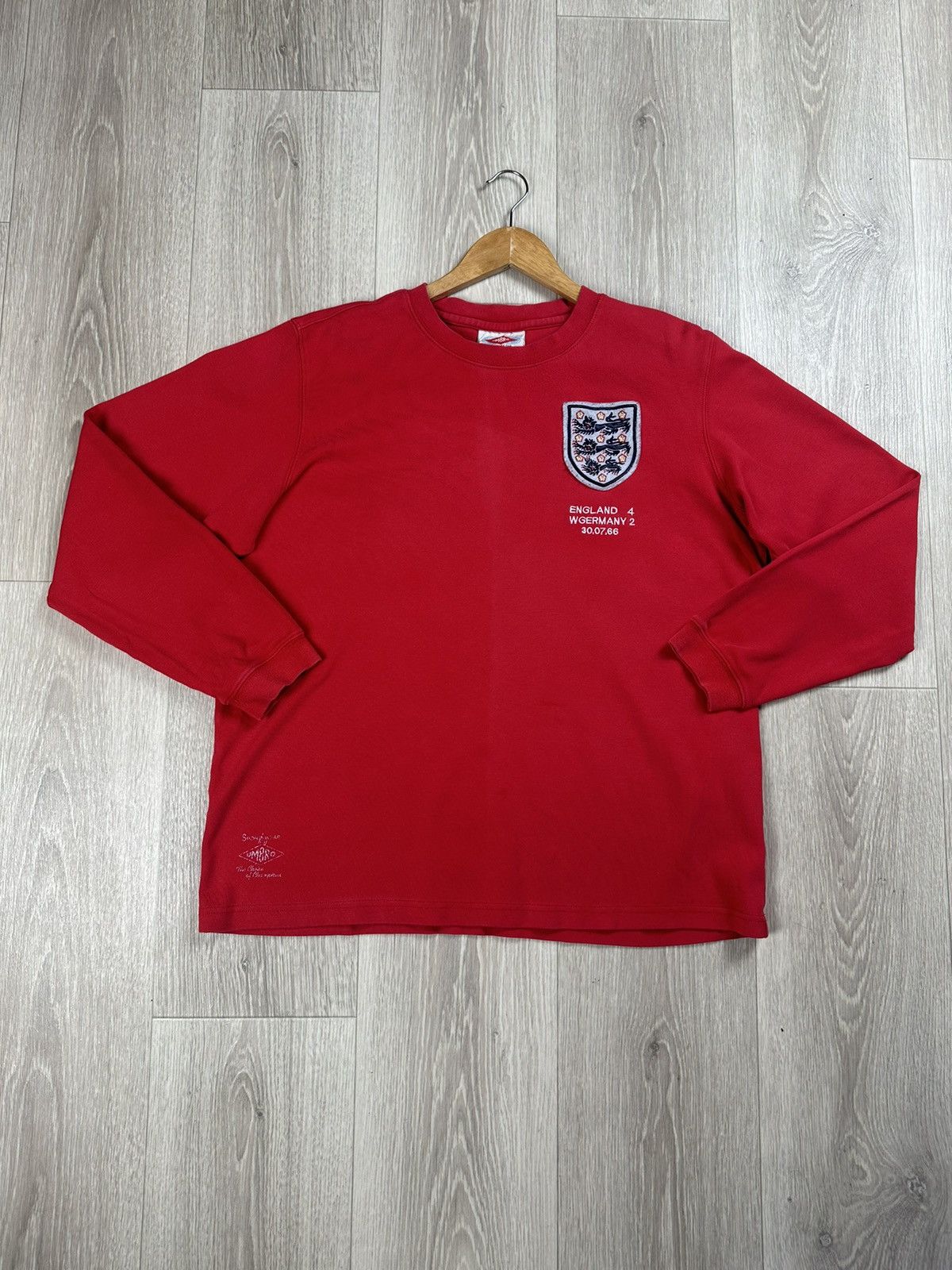 Umbro England 1966 Away Umbro Football Shirt Limited Edition #66 Size US XL / EU 56 / 4 - 4 Thumbnail
