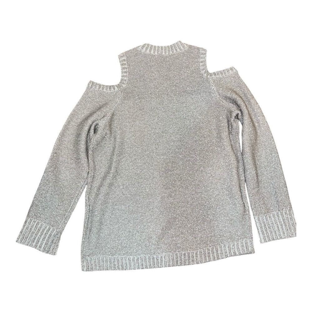 Bcbgmaxazria BCBGMAXAZRIA “Arlene” Metallic Cable Knit Sweater – NWOT – Size M / US 6-8 / IT 42-44 - 4 Thumbnail