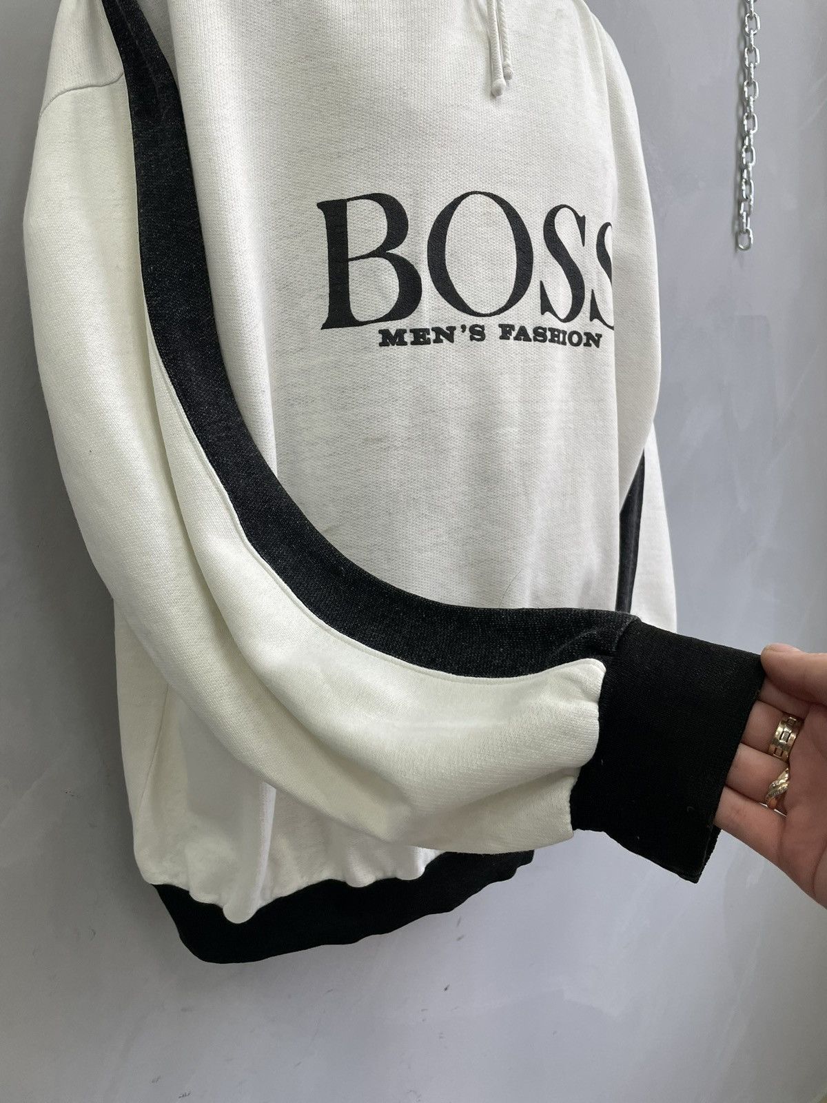 Hugo Boss Vintage BOSS logo oversized hoodie Y2K hype streetwear Size US XL / EU 56 / 4 - 5 Thumbnail