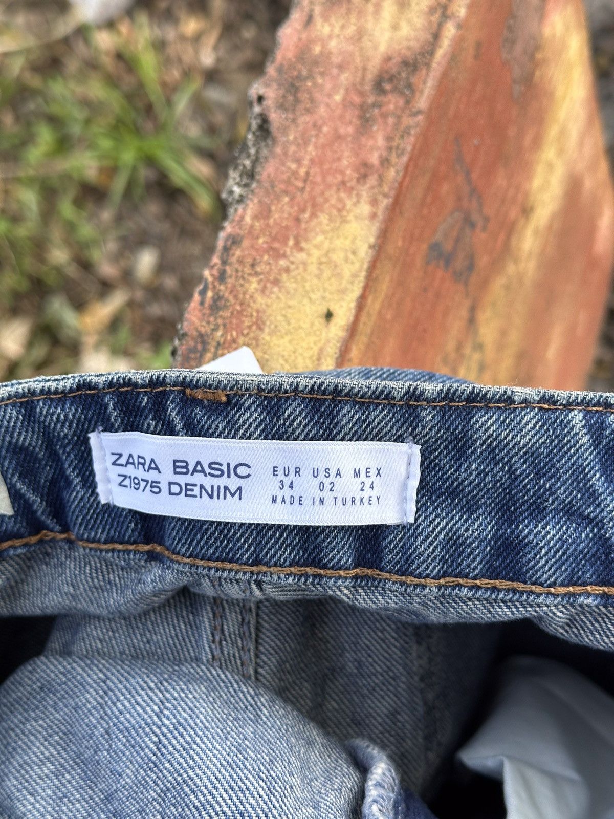 Zara Distress Denim Zara Basic Jean . Size US 30 / EU 46 - 3 Thumbnail