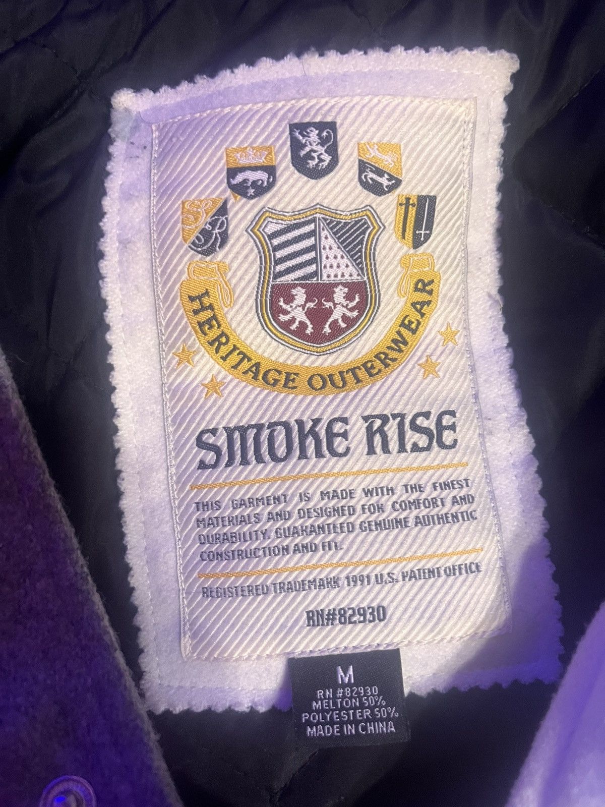 Smoke Rise Bomber letterman jacket Size US M / EU 48-50 / 2 - 3 Thumbnail