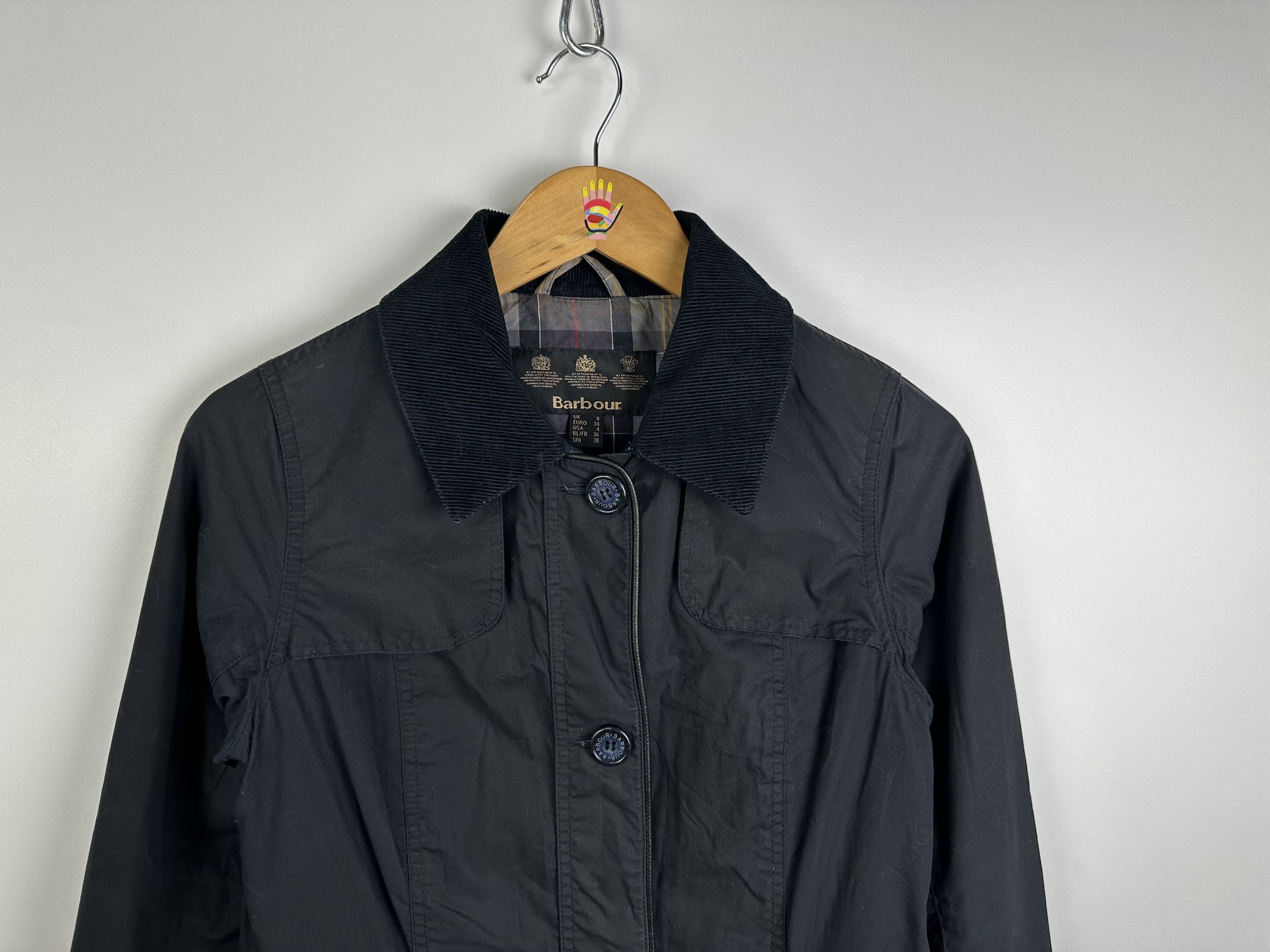 Barbour Women’s Barbour Grasmoor Waxed Jacket Coat Black Size US4 Size S / US 4 / IT 40 - 2 Preview