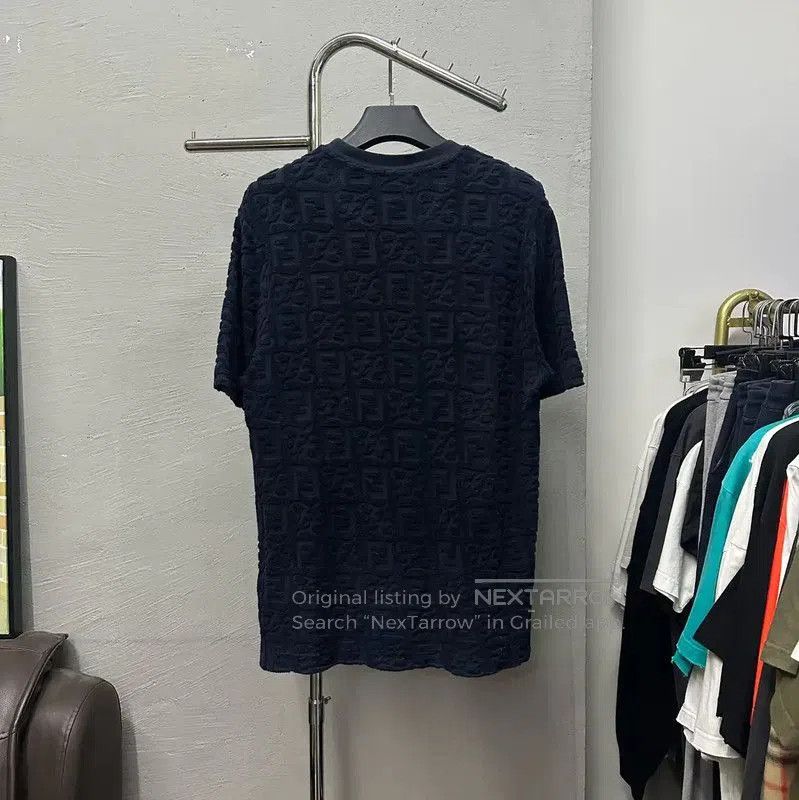 Fendi Fendi Men's Blue Cotton Short Sleeve T-Shirt . Size US M / EU 48-50 / 2 - 4 Thumbnail