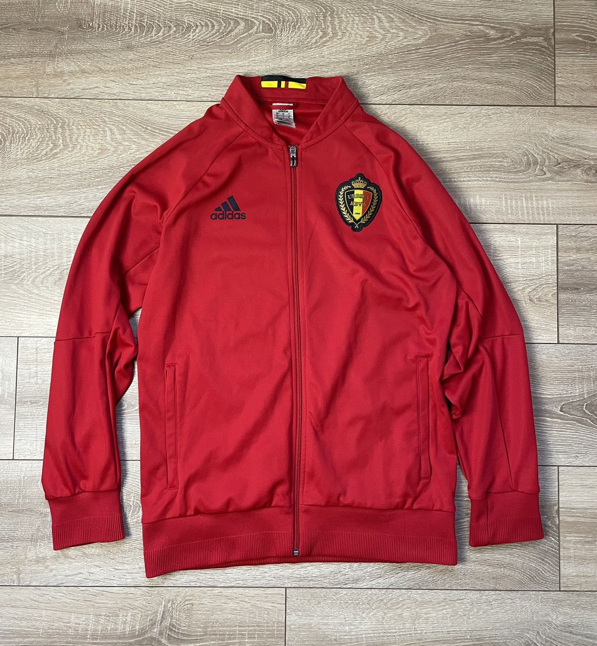 Adidas Belgium National Team Football Track Top Jacket 2016-2017 L Size US L / EU 52-54 / 3 - 1 Thumbnail